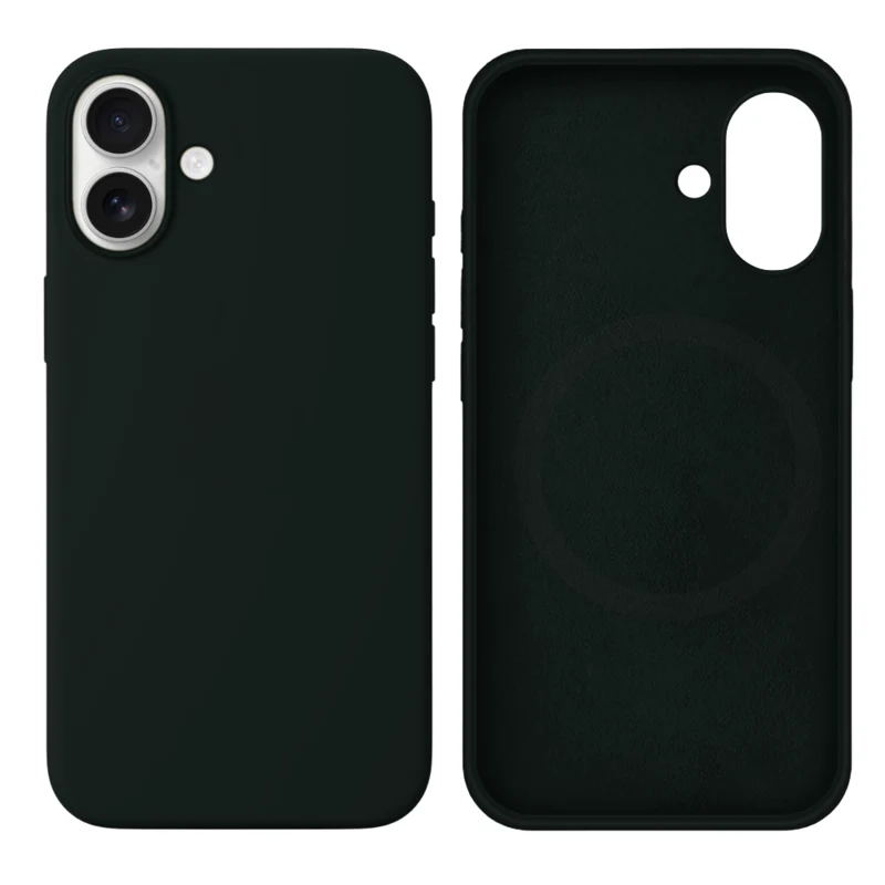 LindeCovers iPhone 17 Silikonecover - MagSafe Kompatibel 49 Green Black
