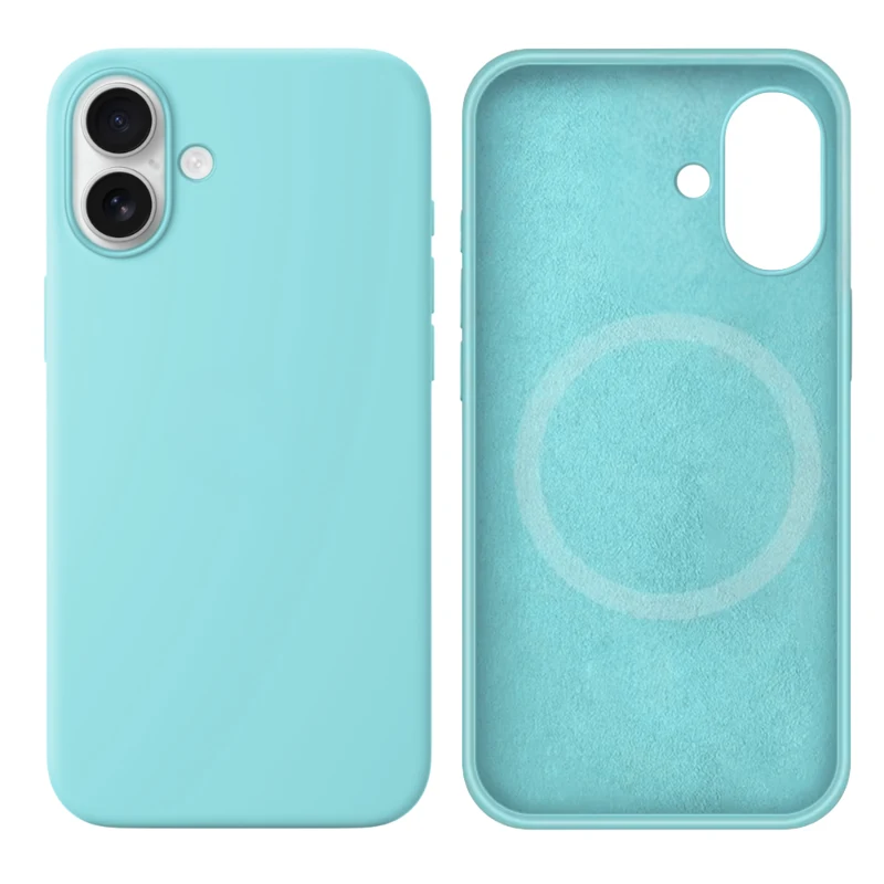 LindeCovers iPhone 17 Silikonecover - MagSafe Kompatibel 44 Blue Sea