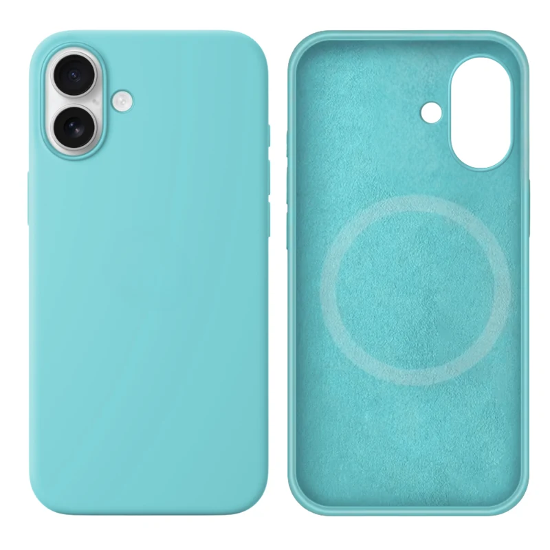 LindeCovers iPhone 17 Silikonecover - MagSafe Kompatibel 21 Ice Aquamarine