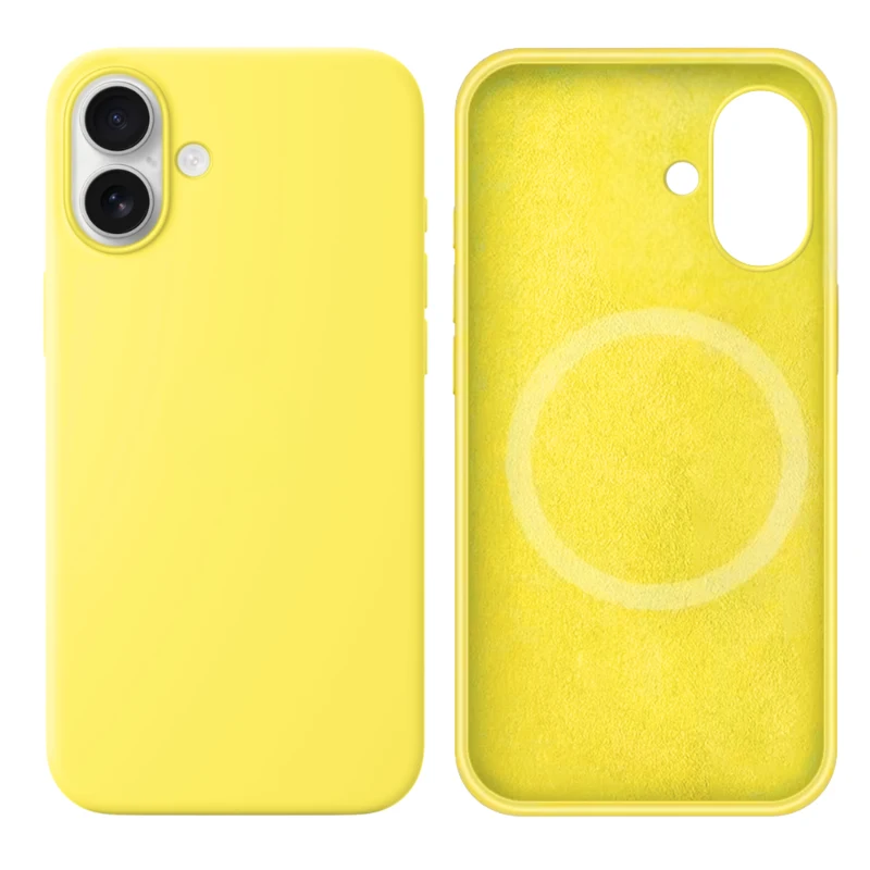 LindeCovers iPhone 17 Silikonecover - MagSafe Kompatibel 37 Lemon Yellow