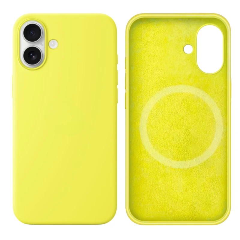 LindeCovers iPhone 17 Silikonecover - MagSafe Kompatibel 32 Shiny Yellow