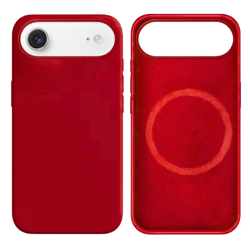 LindeCovers iPhone Air Silikonecover - MagSafe Kompatibel 33 Dark Red
