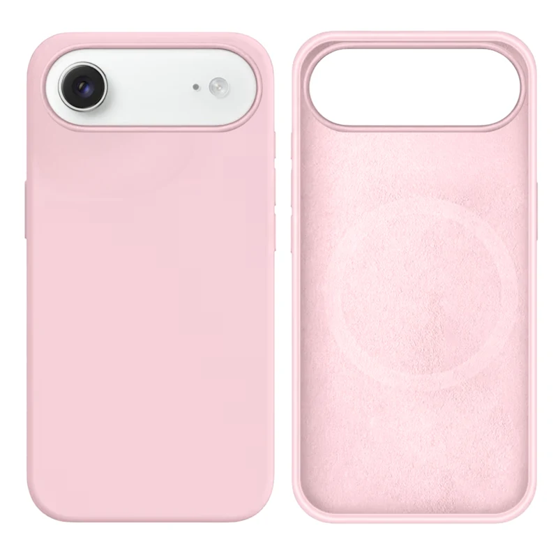 LindeCovers iPhone Air Silikonecover - MagSafe Kompatibel 75 Gray Pink