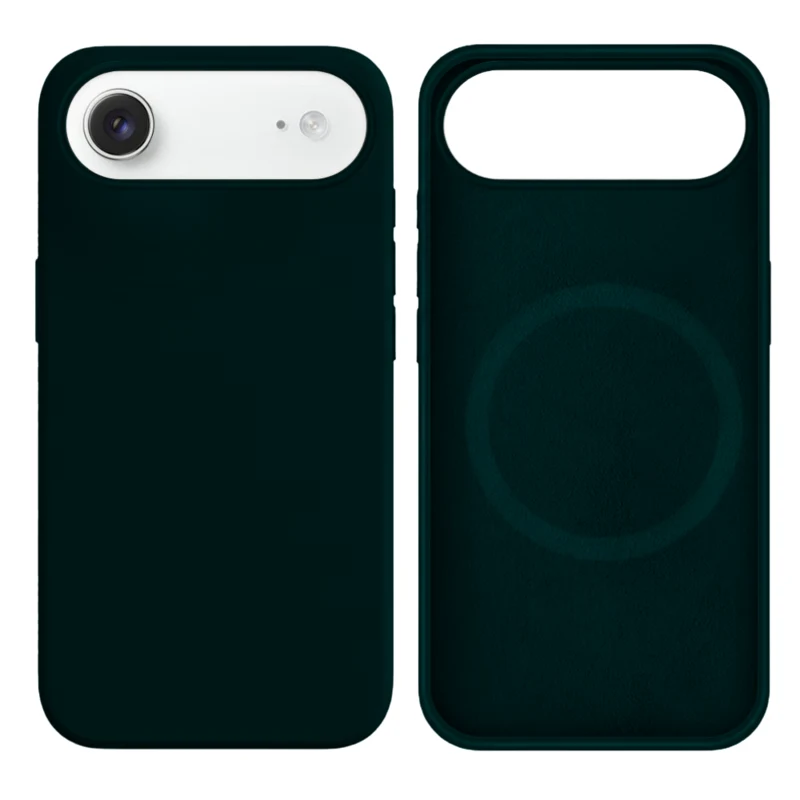 LindeCovers iPhone Air Silikonecover - MagSafe Kompatibel 49 Green Black