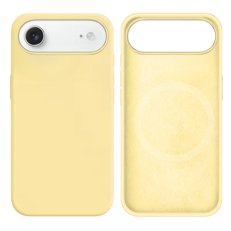 LindeCovers iPhone Air Silikonecover - MagSafe Kompatibel 51 Milk Yellow