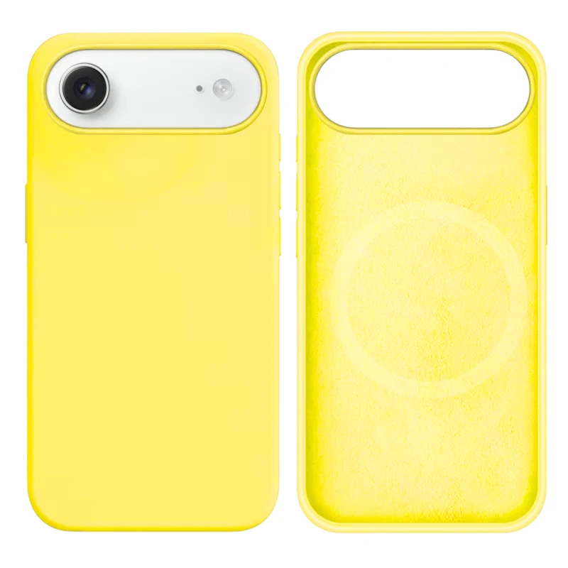 LindeCovers iPhone Air Silikonecover - MagSafe Kompatibel 37 Lemon Yellow