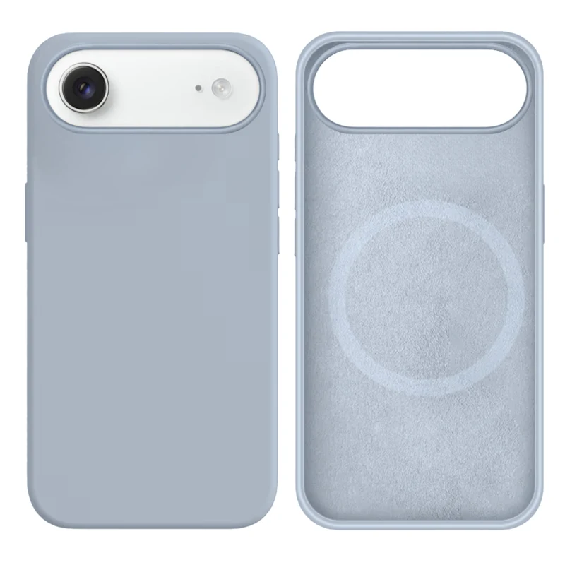 LindeCovers iPhone Air Silikonecover - MagSafe Kompatibel 26 Blue Gray