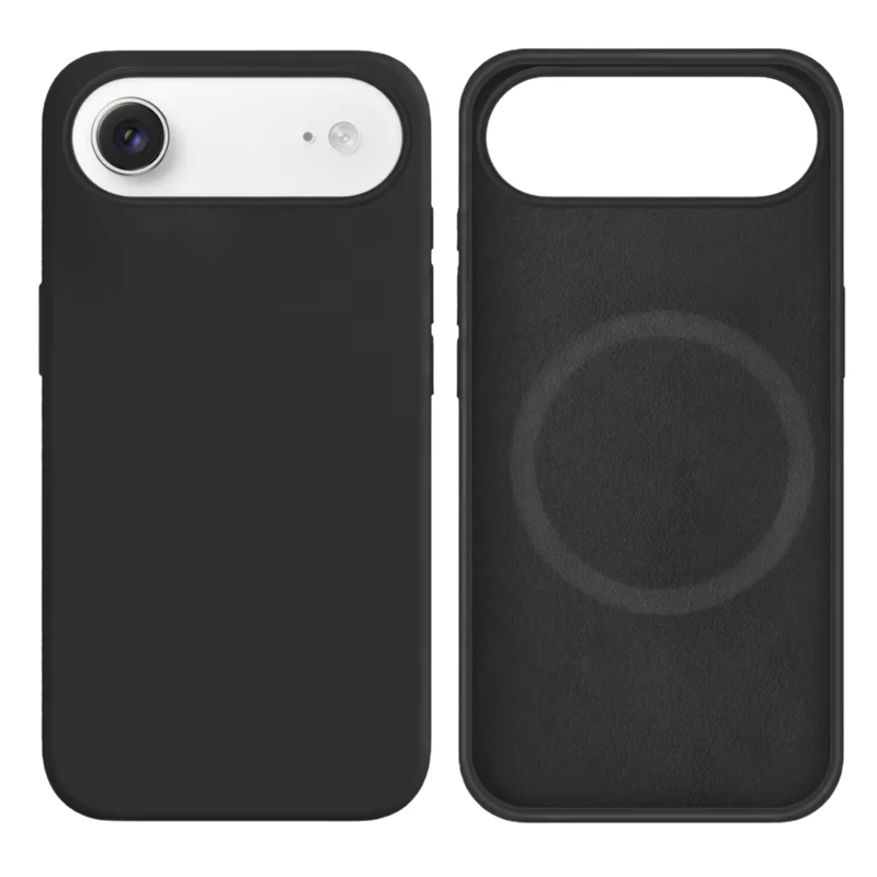 LindeCovers iPhone Air Silikonecover - MagSafe Kompatibel 15 Charcoal Gray Black