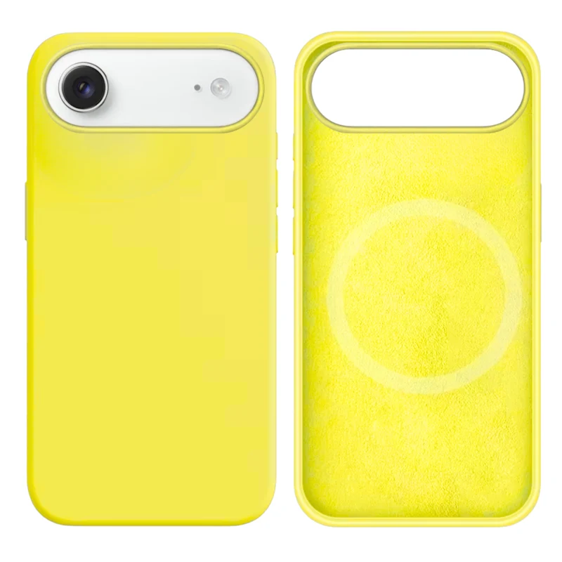 LindeCovers iPhone Air Silikonecover - MagSafe Kompatibel 32 Shiny Yellow