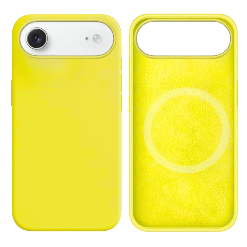 LindeCovers iPhone Air Silikonecover - MagSafe Kompatibel 55 Light Yellow