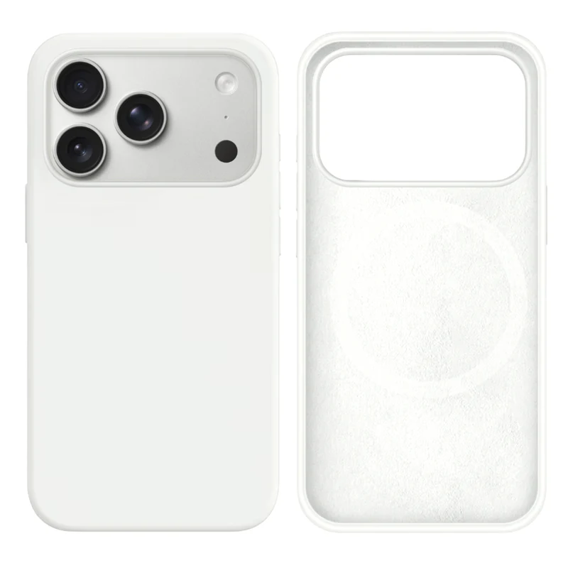 LindeCovers iPhone 17 Pro Silikonecover - MagSafe Kompatibel 9 White