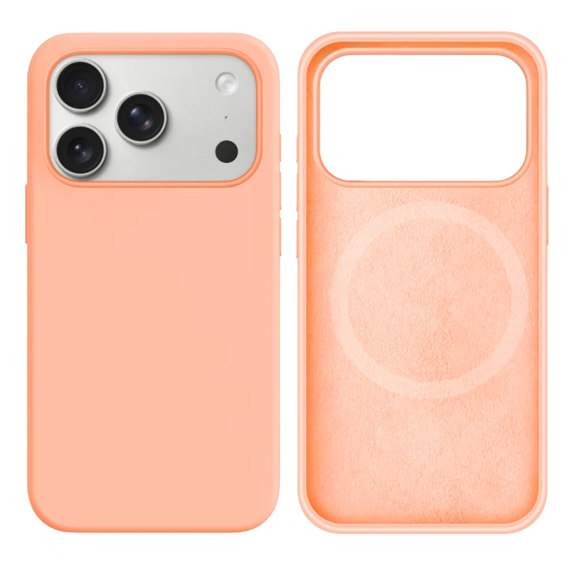 LindeCovers iPhone 17 Pro Silikonecover - MagSafe Kompatibel 59 Grapefruit