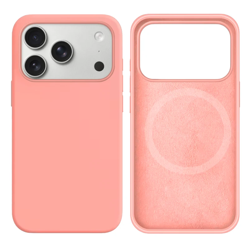 LindeCovers iPhone 17 Pro Silikonecover - MagSafe Kompatibel 12 Pink