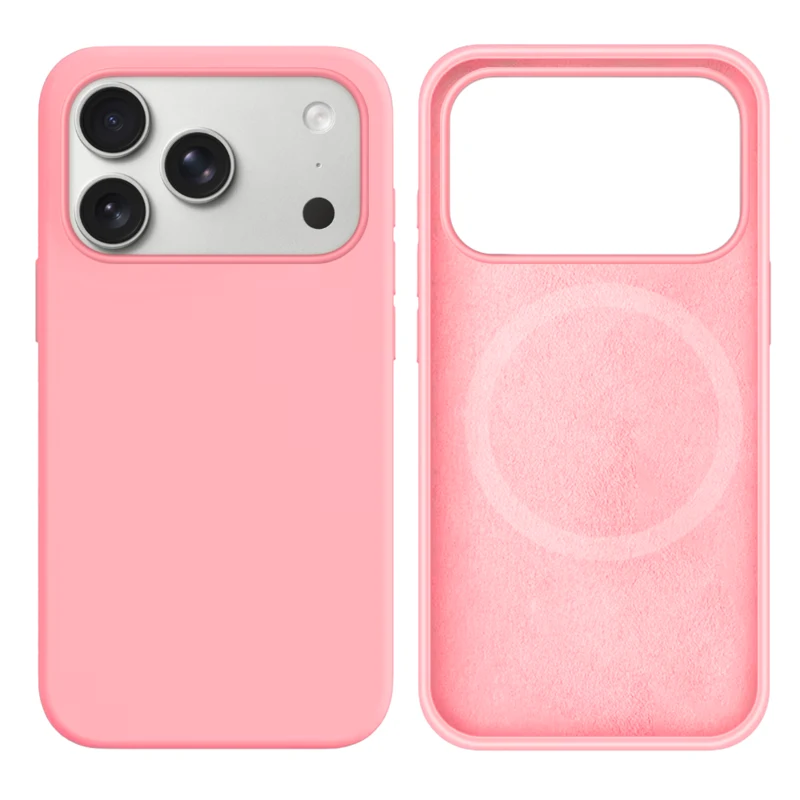LindeCovers iPhone 17 Pro Silikonecover - MagSafe Kompatibel 6 Rose Pink