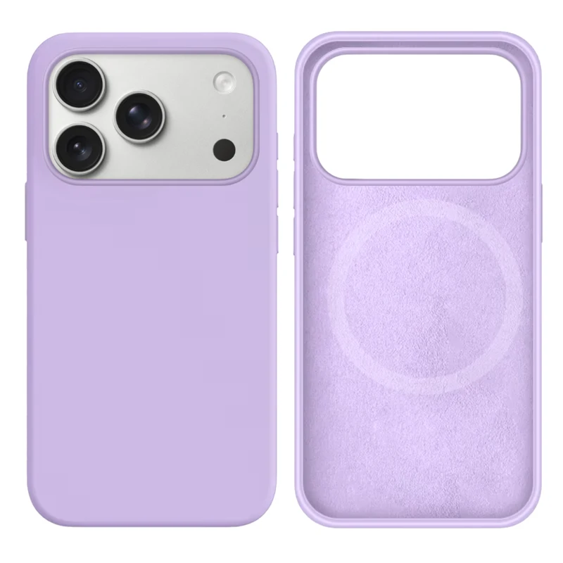 LindeCovers iPhone 17 Pro Silikonecover - MagSafe Kompatibel 76 Lilac