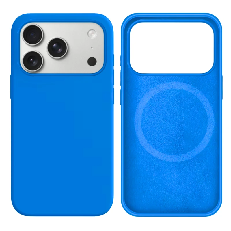 LindeCovers iPhone 17 Pro Silikonecover - MagSafe Kompatibel 70 Mediterranean Blue