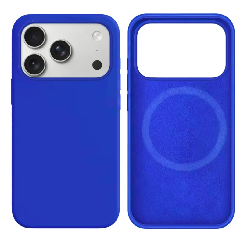 LindeCovers iPhone 17 Pro Silikonecover - MagSafe Kompatibel 40 Gemstone Blue