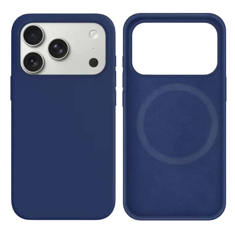 LindeCovers iPhone 17 Pro Silikonecover - MagSafe Kompatibel 57 Ice Ocean Blue