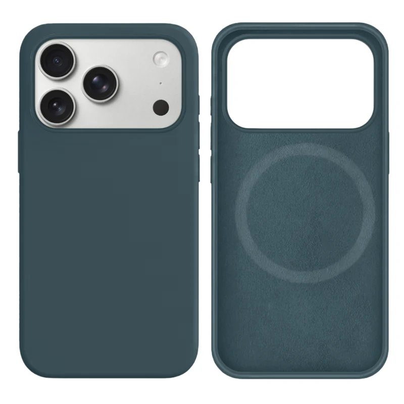 LindeCovers iPhone 17 Pro Silikonecover - MagSafe Kompatibel 72 Granny Gray