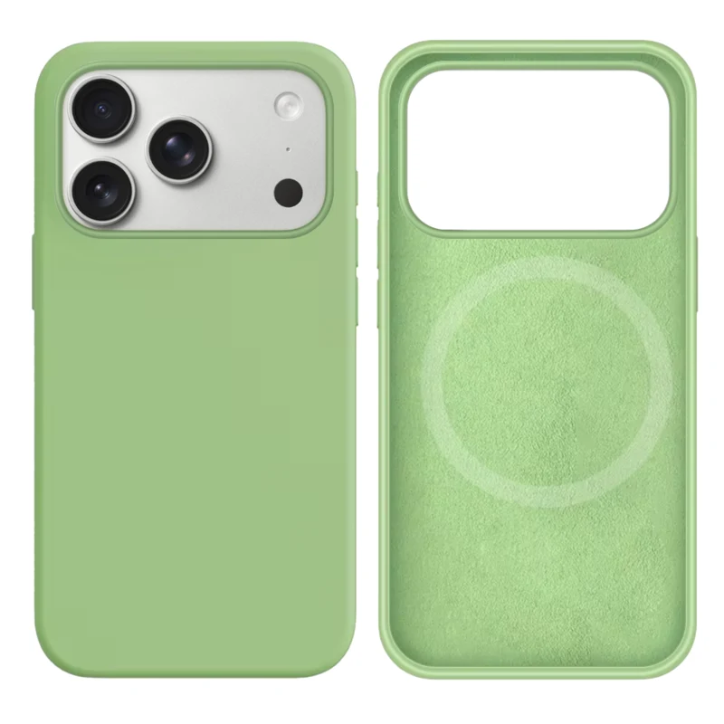 LindeCovers iPhone 17 Pro Silikonecover - MagSafe Kompatibel 1 Mint Green