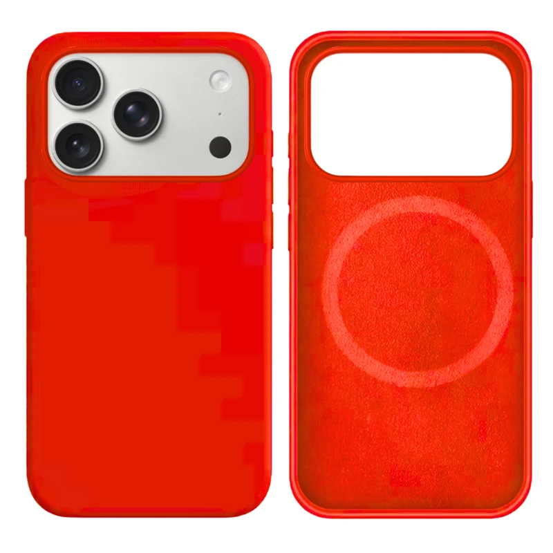 LindeCovers iPhone 17 Pro Max Silikonecover - MagSafe Kompatibel 14 Red