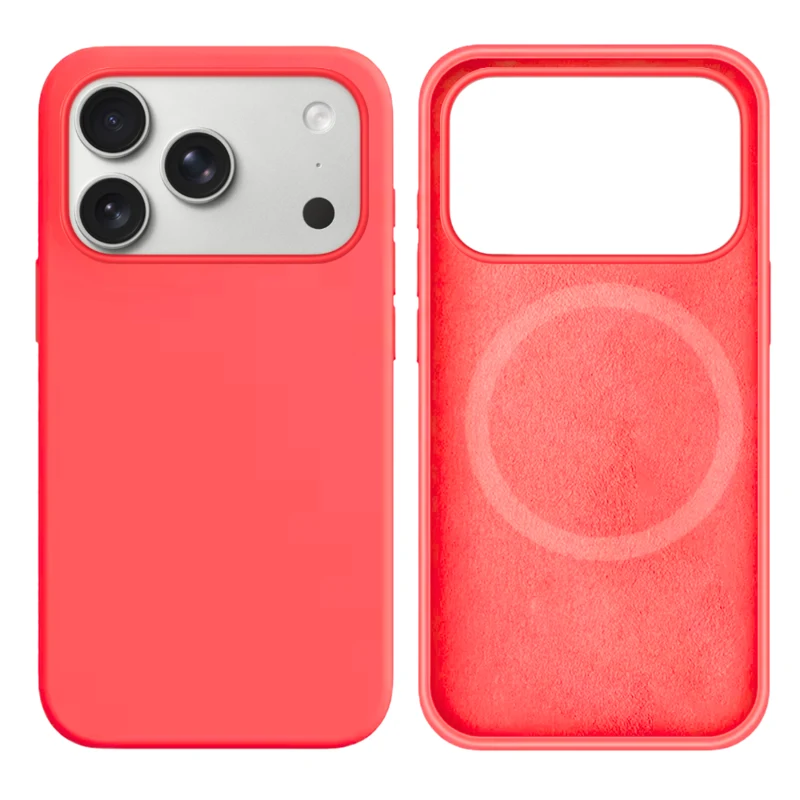 LindeCovers iPhone 17 Pro Max Silikonecover - MagSafe Kompatibel 29 Peach
