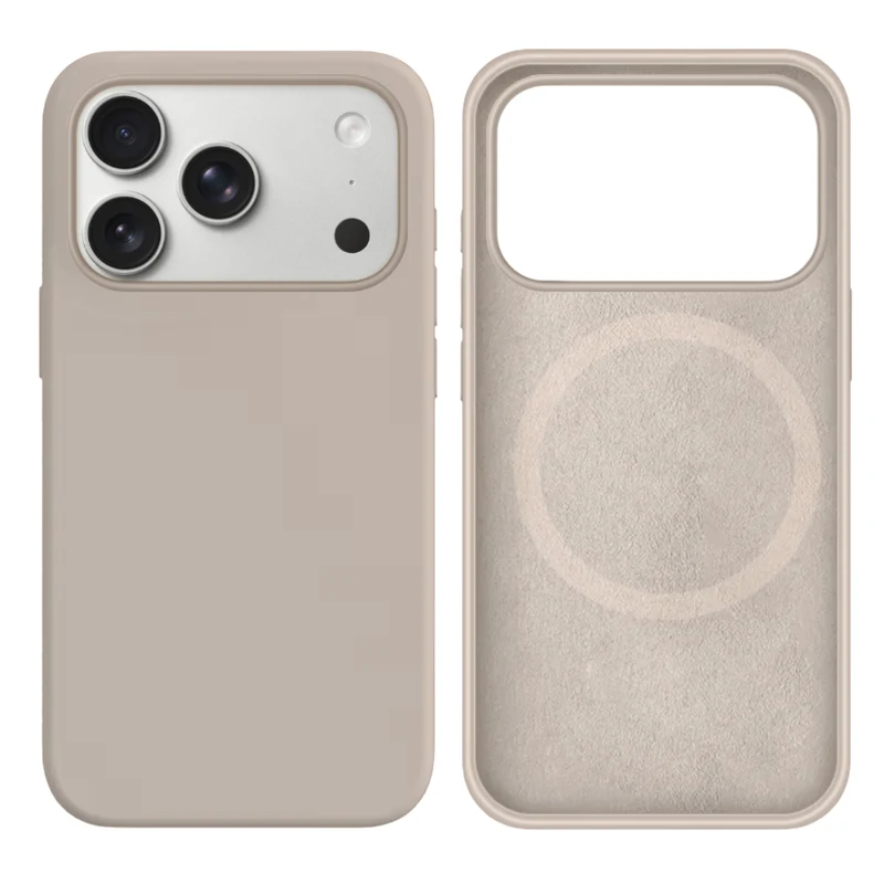 LindeCovers iPhone 17 Pro Max Silikonecover - MagSafe Kompatibel 10 Rock Gray