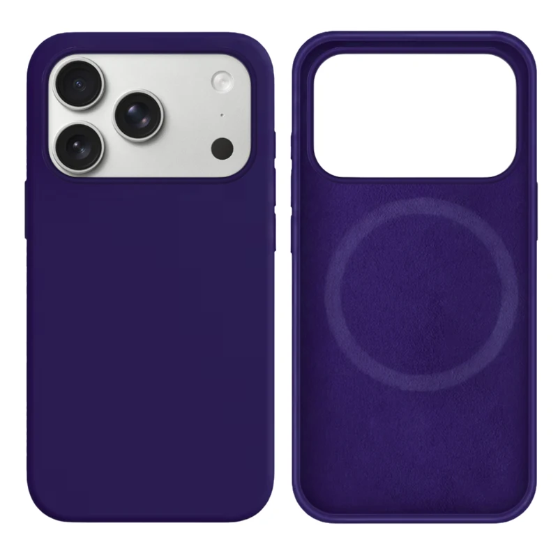 LindeCovers iPhone 17 Pro Max Silikonecover - MagSafe Kompatibel 30 Dark Purple
