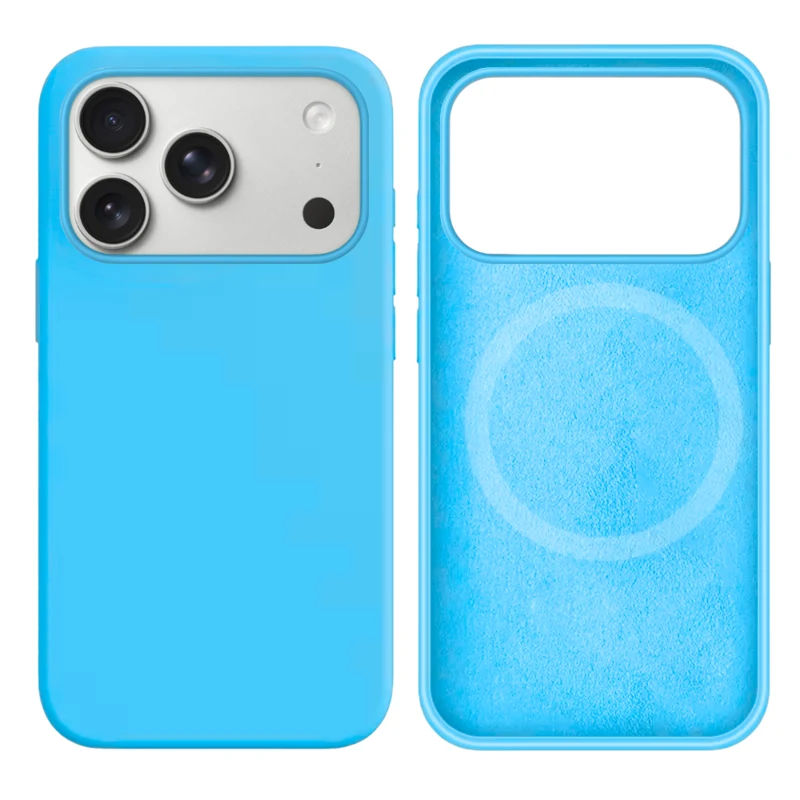 LindeCovers iPhone 17 Pro Max Silikonecover - MagSafe Kompatibel 16 Blue
