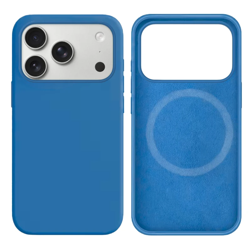 LindeCovers iPhone 17 Pro Max Silikonecover - MagSafe Kompatibel 38 Cowboy Blue