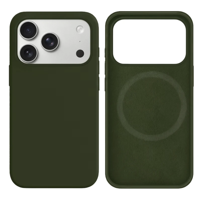 LindeCovers iPhone 17 Pro Max Silikonecover - MagSafe Kompatibel 48 Pine Forest Green