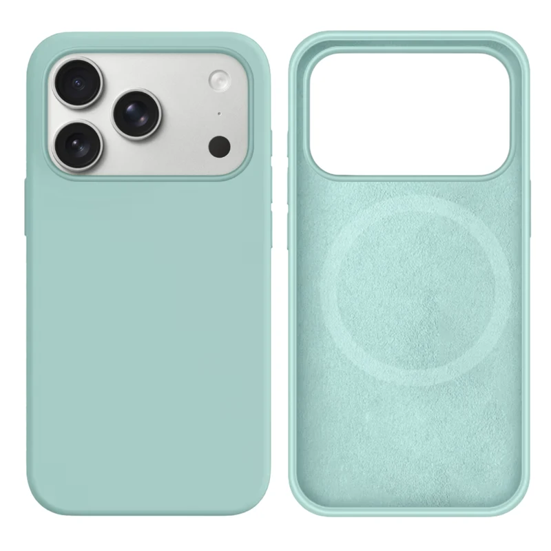 LindeCovers iPhone 17 Pro Max Silikonecover - MagSafe Kompatibel 17 Gemstone Green