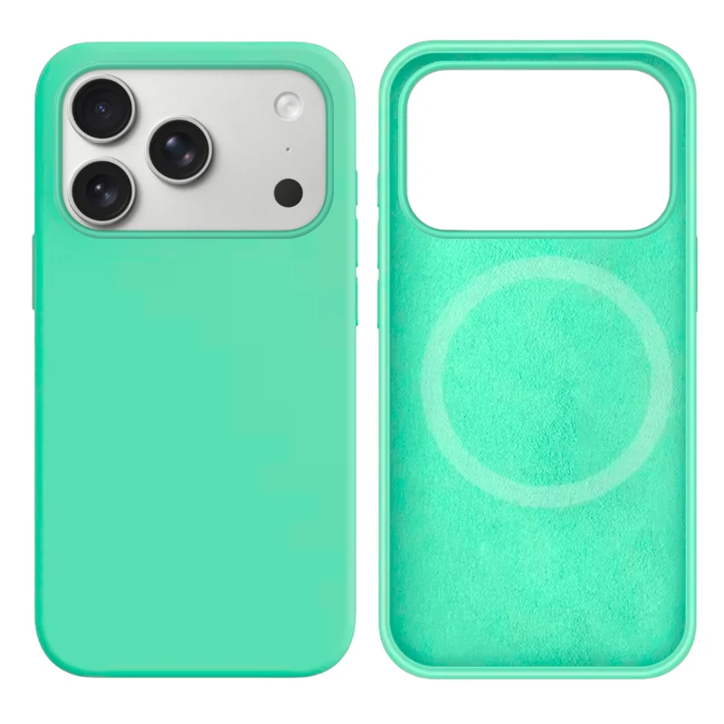 LindeCovers iPhone 17 Pro Max Silikonecover - MagSafe Kompatibel 50 Rehmannia Green