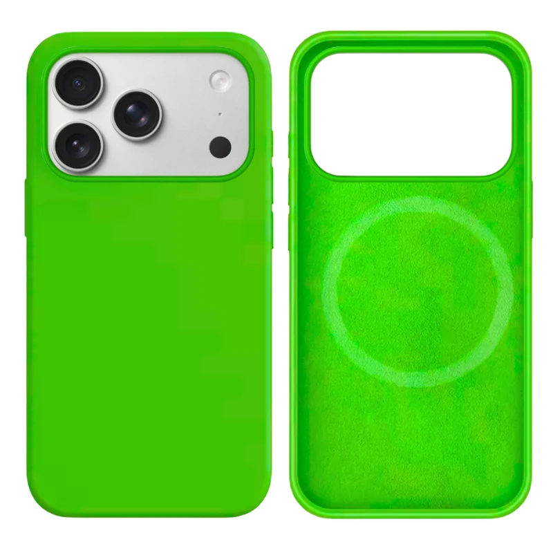 LindeCovers iPhone 17 Pro Max Silikonecover - MagSafe Kompatibel 31 Dark Green