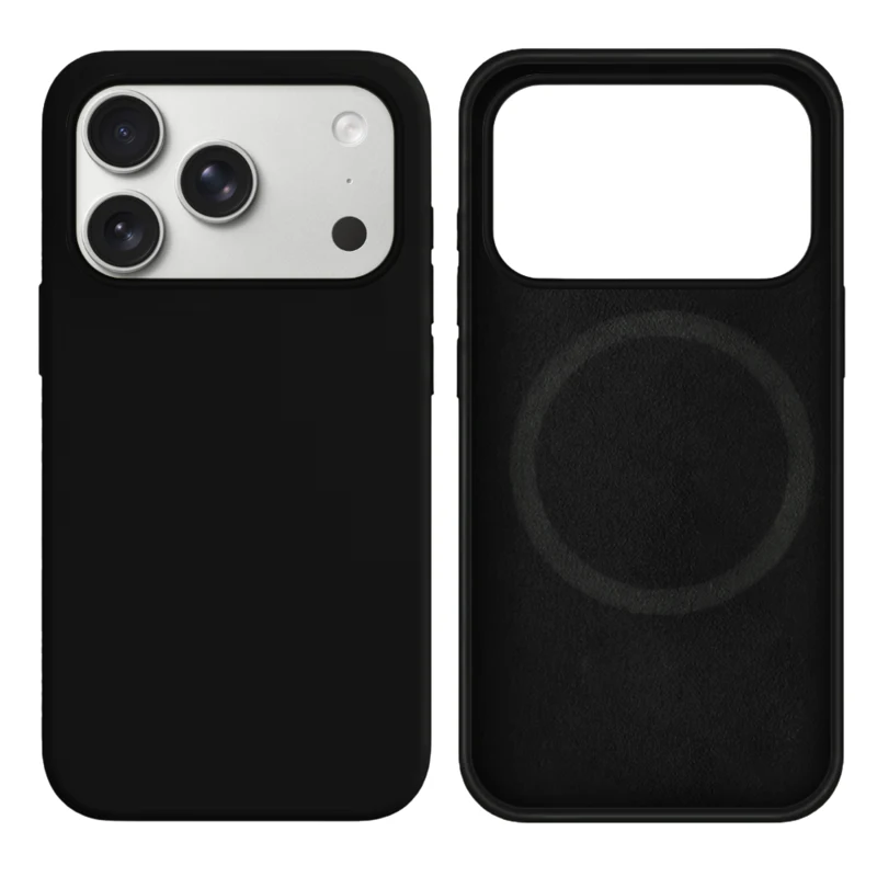 LindeCovers iPhone 17 Pro Max Silikonecover - MagSafe Kompatibel 18 Black
