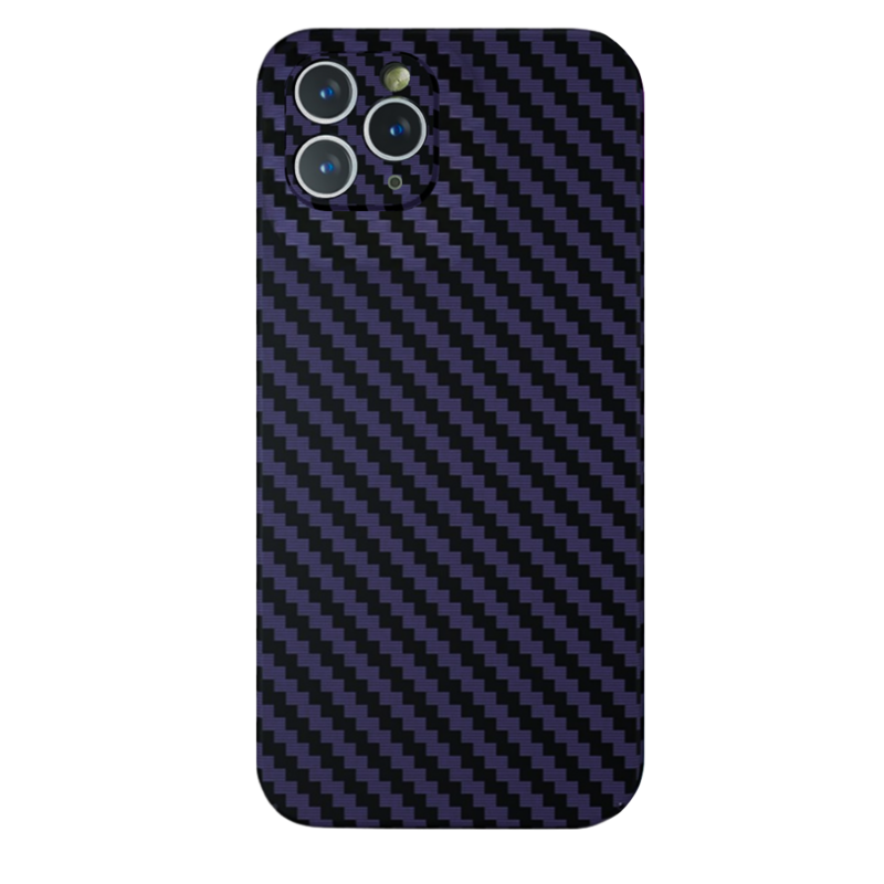 LindeCovers iPhone 11 Pro Max Carbon Cover 05 Dark Purple
