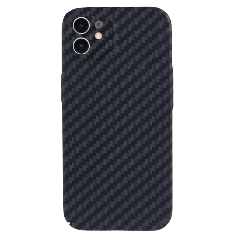 LindeCovers iPhone 12 Carbon Cover 01 Black