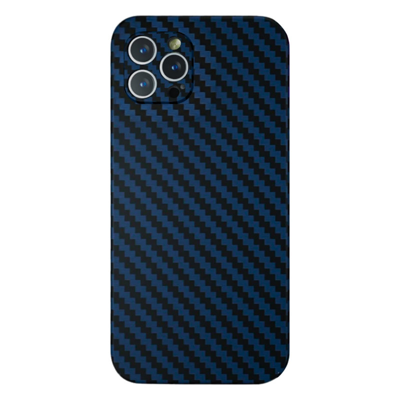 LindeCovers iPhone 12 Pro Carbon Cover 04 Dark Blue
