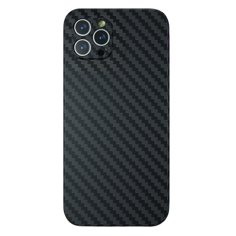 LindeCovers iPhone 12 Pro Max Carbon Cover 01 Black