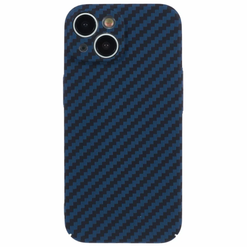 LindeCovers iPhone 15 Carbon Cover 04 Dark Blue