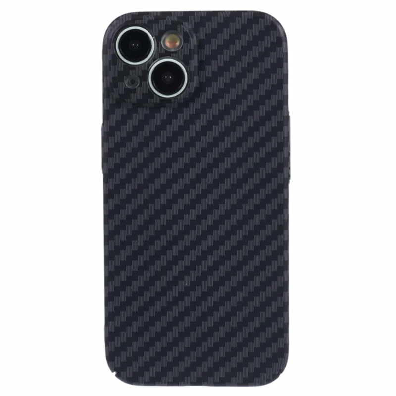 LindeCovers iPhone 15 Carbon Cover 01 Black