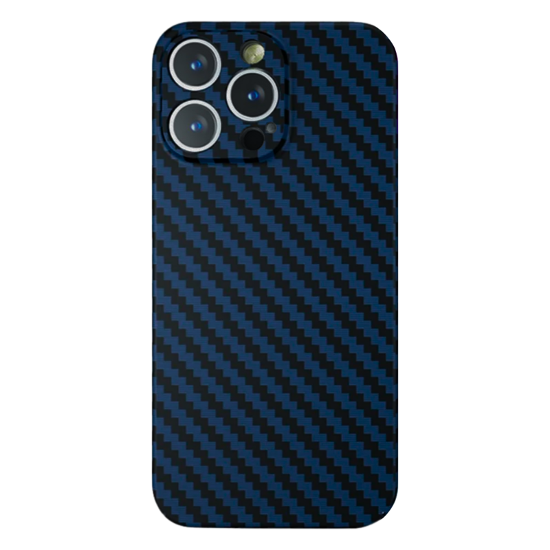 LindeCovers iPhone 16 Pro Carbon Cover 04 Dark Blue