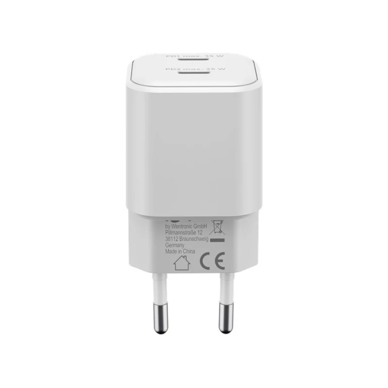 Goobay 2-ports USB-C GaN Oplader - 35W PD