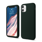 LindeCovers iPhone 11 - Silikonecover 49 Green Black