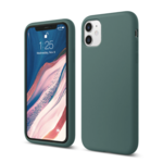 LindeCovers iPhone 11 - Silikonecover 58 Pine Needle Green