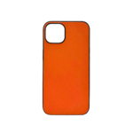 LindeCovers iPhone 14 - Ægte Læder Bagside Cover Orange LindeCovers iPhone 14 - Ægte Læder Bagside Cover Orange