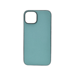 LindeCovers iPhone 15 - Ægte Læder Bagside Cover Blue Green LindeCovers iPhone 15 - Ægte Læder Bagside Cover Blue Green