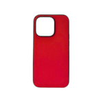 LindeCovers iPhone 15 Pro - Ægte Læder Bagside Cover Red LindeCovers iPhone 15 Pro - Ægte Læder Bagside Cover Red