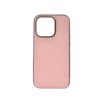 LindeCovers iPhone 15 Pro - Ægte Læder Bagside Cover Pink LindeCovers iPhone 15 Pro - Ægte Læder Bagside Cover Pink