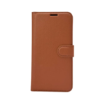 LindeCovers Xiaomi 13 - PU Litchi Leather Flip Cover 9 Brown